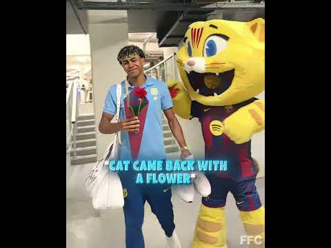 Lamine <strong>Yamal</strong> &amp; Cat Mascot 😍