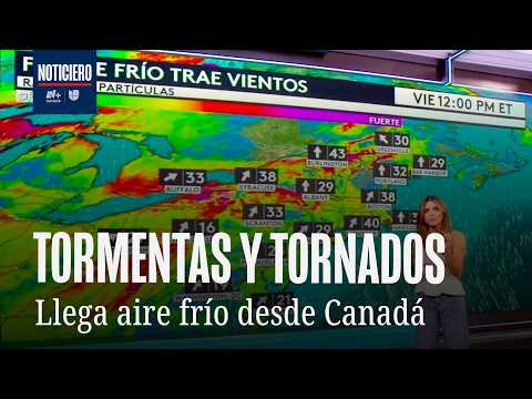 Tormentas y posibles tornados antes de la llegada de aire frío | Clima 16 octubre 2026 N+ Univision