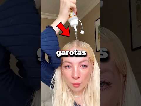 Por que elas estão passando cola no cabelo ? 🤯