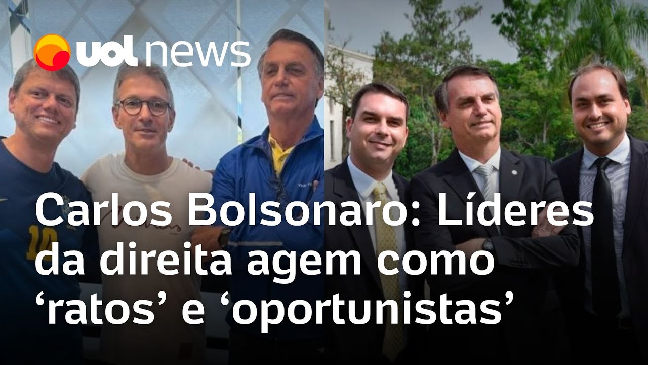 Carlos Bolsonaro chama governadores de direita de ratos e oportunistas Eduardo compartilha