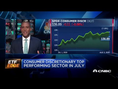 Consumer discretionary stocks surge to top performing sector in July