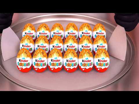 What Happens When You Mix Surprise Eggs with Ice Cream Rolls | ASMR