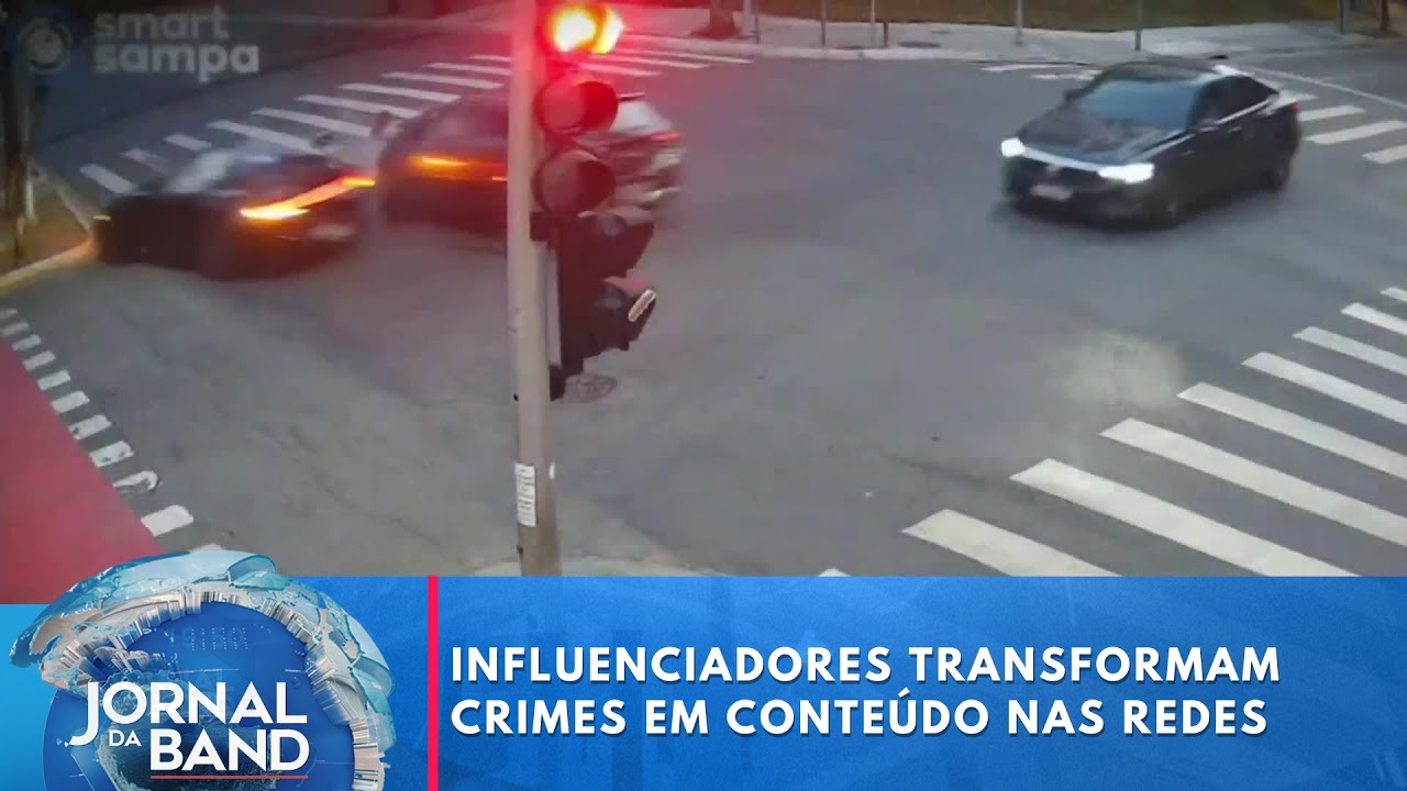 Influenciadores transformam crimes em conteúdo rentável nas redes | Jornal da Band