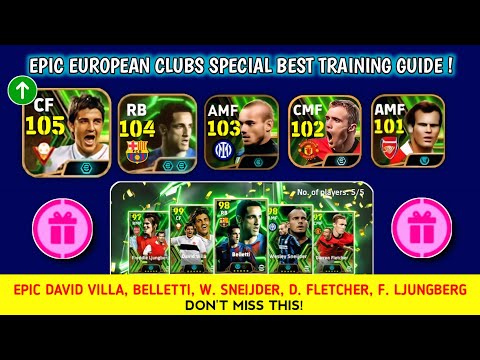 Free David Villa, Belletti, Sneijder, Fletcher, Ljungberg Best Training Guide 🥶 || efootball 2025 ✨