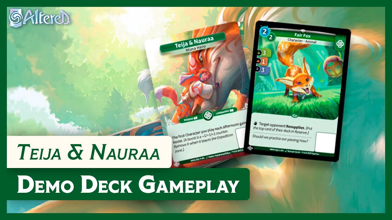 🕹️ | GAMEPLAY Demo Deck SET 3 : Teija & Nauraa — Altered TCG