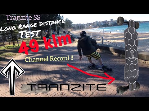 Tranzite Direct Drive SS - Long Range Distance Test - Andrew Penman EBoard Reviews- Vlog No.161