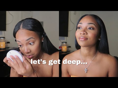 let's get deep while i do my makeup | self love and confidence, positive thinking, God, money + more