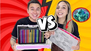 Quién DIBUJA mejor? Reto con mi novia 🎨