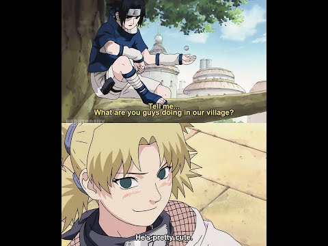 Temari finds Sasuke hot and tires to flirt with him. Sasuke was Temari's type? #sasuke #temari サスケ