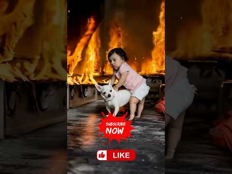 Heroic Dog Saves Baby Girl from Burning House – A Jaw-Dropping Rescue!