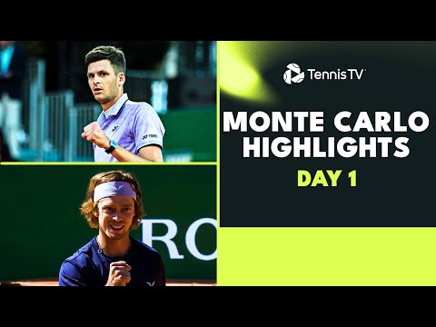 Hurkacz Battles Djere; Rublev, Khachanov & More Feature | Monte Carlo 2023 Highlights Day 1