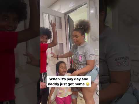 When it’s pay day and daddy just got home ? #thebennettsofatlanta  #family #atl #reels