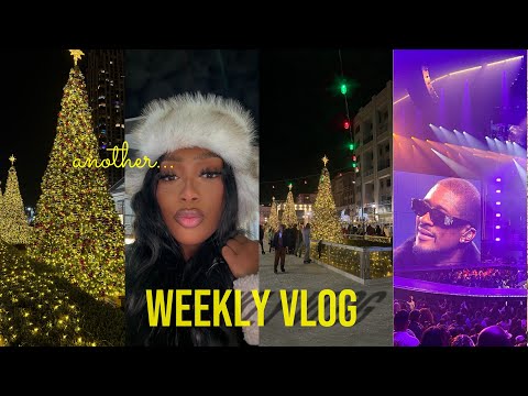 Vlog! He fed me cherries + Usher Concert + IceSkating + Holiday Spirit +Real Day in the life & More