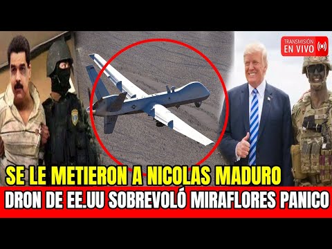NICOLAS MADURO SE LE METIERON 🔴 SOBREVOLARON MIRAFLORES - DRON DE EE.UU 🔴DONALD TRUMP MADURO SE VA