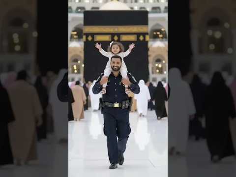 Mashallah cute baby in Kaaba #kaaba #cutebaby