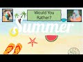 Choose Your Favorite: Summer Break Activities