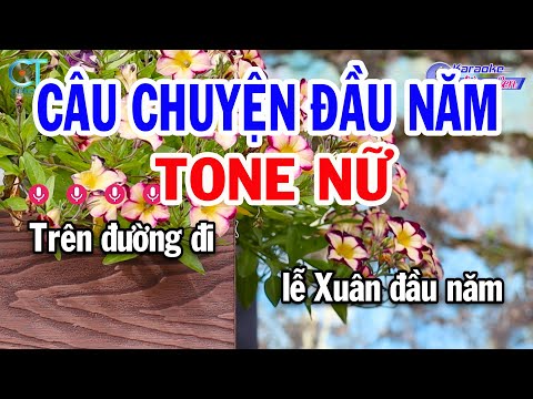 Karaoke Câu Chuyện Đầu Năm Tone Nữ ( D#m ) Nhạc Xuân Mới 2025 |  Karaoke Đồng Sen