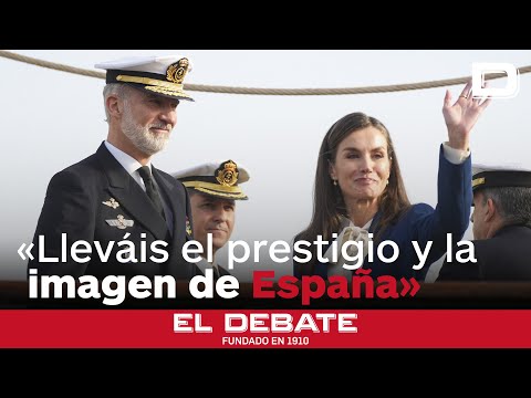 El Rey, a los marinos en Elcano: «Lleváis el prestigio y la imagen de España sobre los hombros»