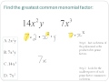 Finding LCM and GCF of Monomials