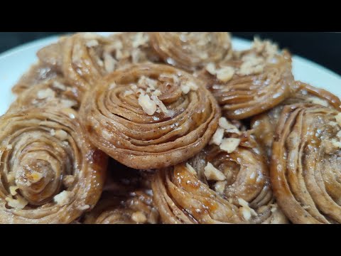 ب250غرام دقيق وجدي رغيفات معسلين لفطور العيد ساهلين وكيجيو مورقين وهشاشة/حلويات العيد