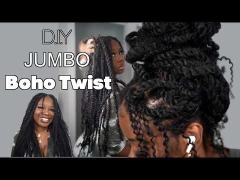 ♡ Easy D.I.Y Jumbo Boho Twist Ft. HotBraids