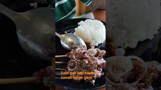makan sate  tani view-nya sekeren ini #kulinerblitar #sate #fypyoutube #viralshorts #viral