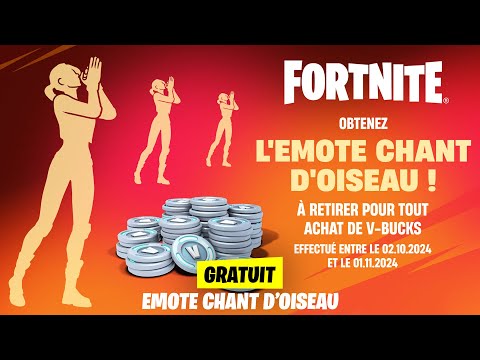 COMMENT AVOIR L'EMOTE *CHANT D'OISEAU* GRATUITEMENT SUR FORTNITE ! (TEMPS LIMITE)