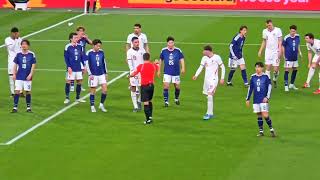 England players struggle in 1:0 loss to Japan at Wembley stadium.