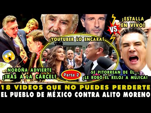 ¡TUNDEN A ALITO EN LAS CALLES! TOP 18 VIDEOS DE OD1O POPULAR VS ALEJANDRO MORENO (2) POR ANTI AMLO