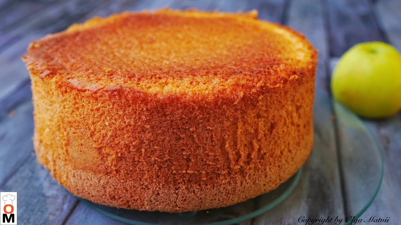 Очень пышный и высокий бисквит sponge cake recipe
