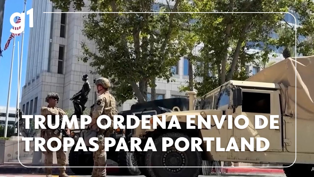 Jornal Hoje Trump ordena envio de tropas para Portland