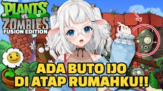 Kambing seruduk zombie di atap rumah 🐐 【Plant vs. Zombies Fusion Indon