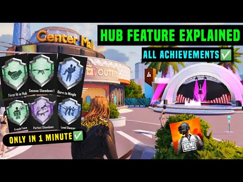 BGMI HUB FEATURE / BGMI HUB ALL ACHIEVEMENTS MISSION / HOW TO COMPLETE HUB ACHIEVEMENT IN BGMI