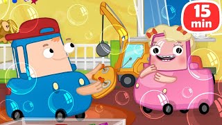 Çizgi Film - Wheelzy Ailesi! Su birikintilerinle oynuyoruz ve kızgın aynadan korkuyoruz!