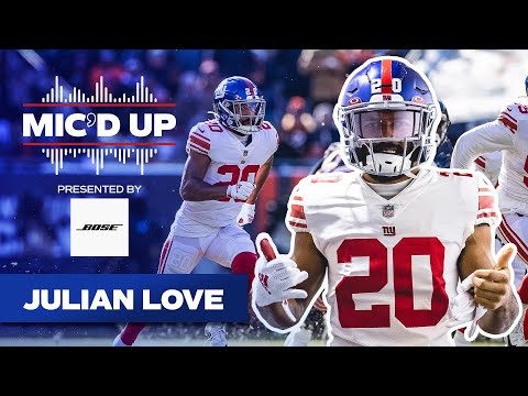 Julian Love MIC'D UP in Hometown of Chicago | New York Giants video clip