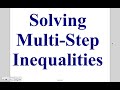 Solving Multi-Step Inequalities Challenge