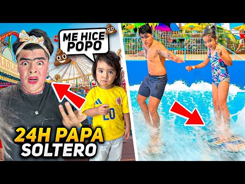 24 Horas Siendo Papá Soltero con Mis Hijas 😱 ¡Casi Enloquezco!