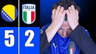 SONO DISTRUTTO: UN DOLORE IMMENSO. BOSNIA-ITALIA 5-2 dcr