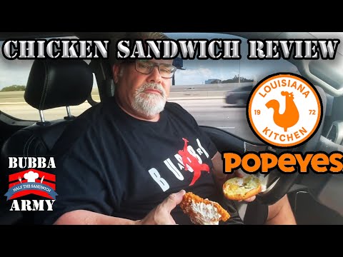 Popeyes Chicken Sandwich Review! Not Just 1 Bite, Half The Sandwich, Because I'm A Fatass - Ep. 2