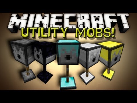 Minecraft Mods - UTILITY MOBS! TURRETS!!!
