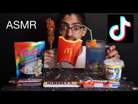 اصوات الاكل بطبخات التيك توك الغريبة اندومي بالبيض 😱 ASMR TikTok