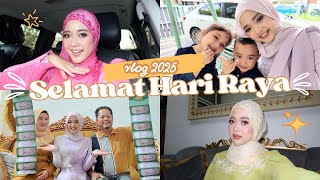 VLOG RAYA BERSAMA KELUARGA 2025 - SYAZA BAGI DUIT RAYA BANYAK 🌙💸