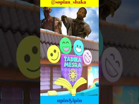 ‼Gawat di sekolah upinipin ada zombie raksasa#shorts