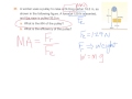 Mechanical Advantage and Efficiency Concepts