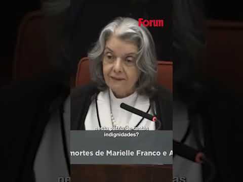 Ministra Cármen Lúcia Quantas Marielles o Brasil permitirá que sejam assass1nadas”