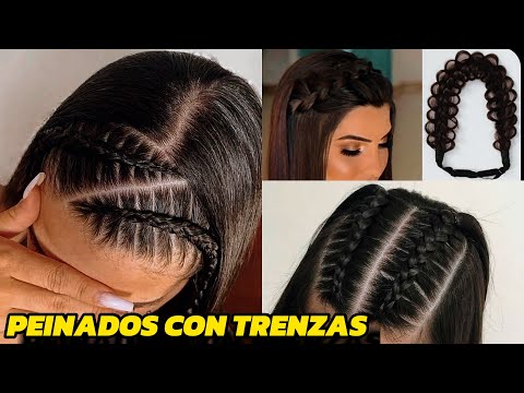 PEINADOS con TRENZAS y pelo  SUELTO / hairstyles with 2 braids and loose hair