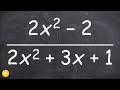 Factoring and Simplifying Expressions