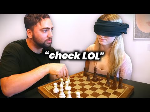 Trolling a Blindfolded Chess Pro Until She Blunders...