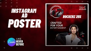 How To Create boat rockerz AD degins With Canva | canva tutorial for beginners || canva tech