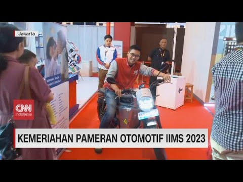 Menjajal Motor Listrik Karya Mahasiswa UII di IIMS 2023